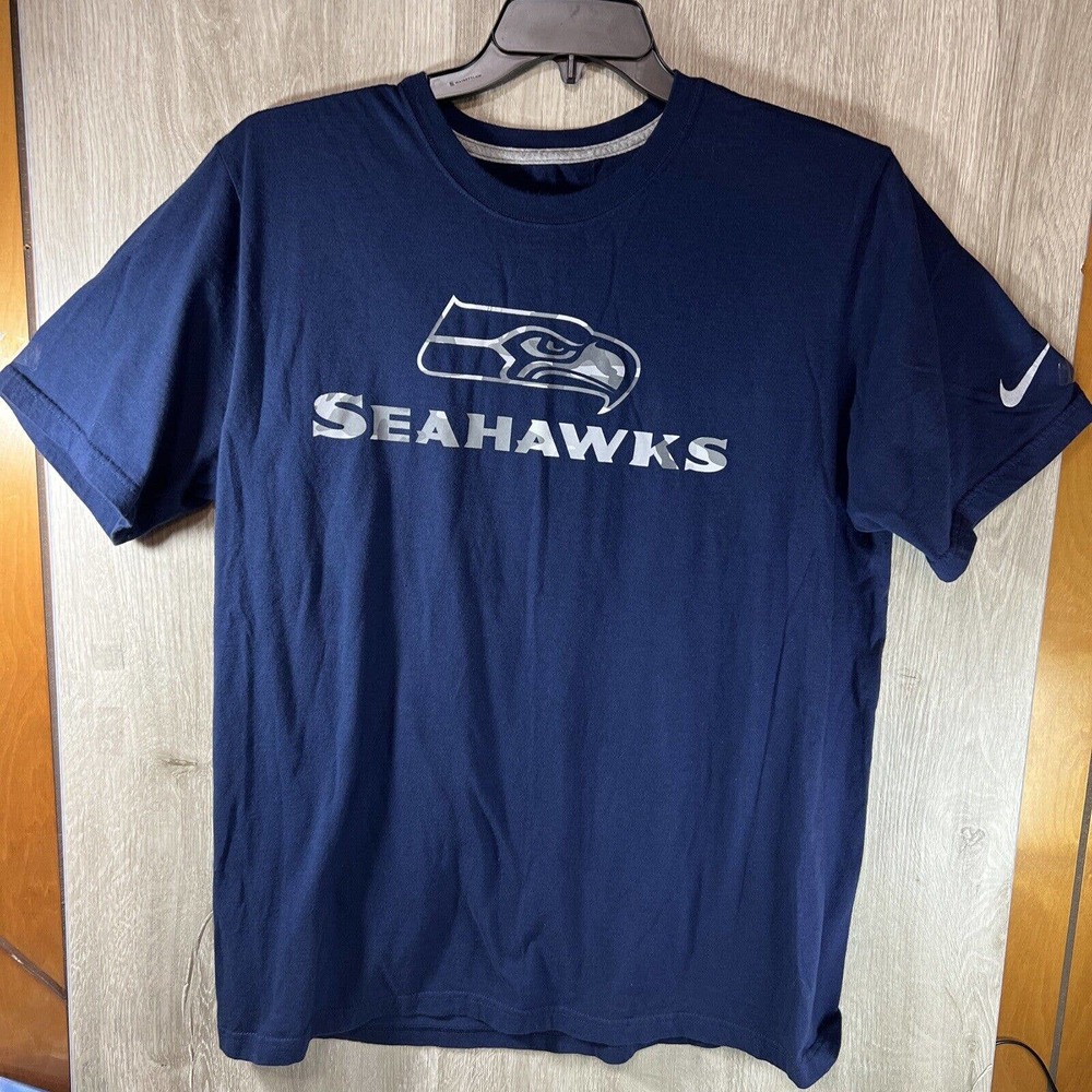 Nike Seattle Seahawks T-Shirt Men's X Large Navy Blue